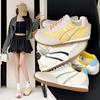 Dopamine German Training Shoes Women's 2025 New Color Matching Versatile Sports Shoes Flat Bottom Light Casual Board Shoes Forrest Gump Shoes