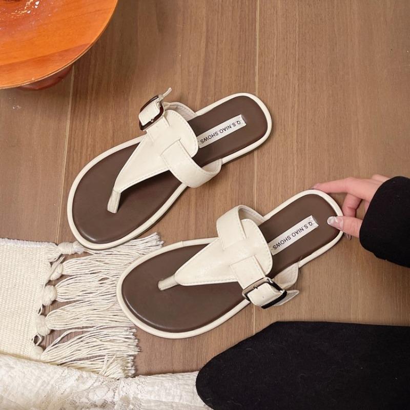 Женские плоские шлепанцы Летние роскошные брендовые женские пляжные туфли с пряжкой на ремне Нескользящая подошва Уличные дышащие тапочки для отдыха