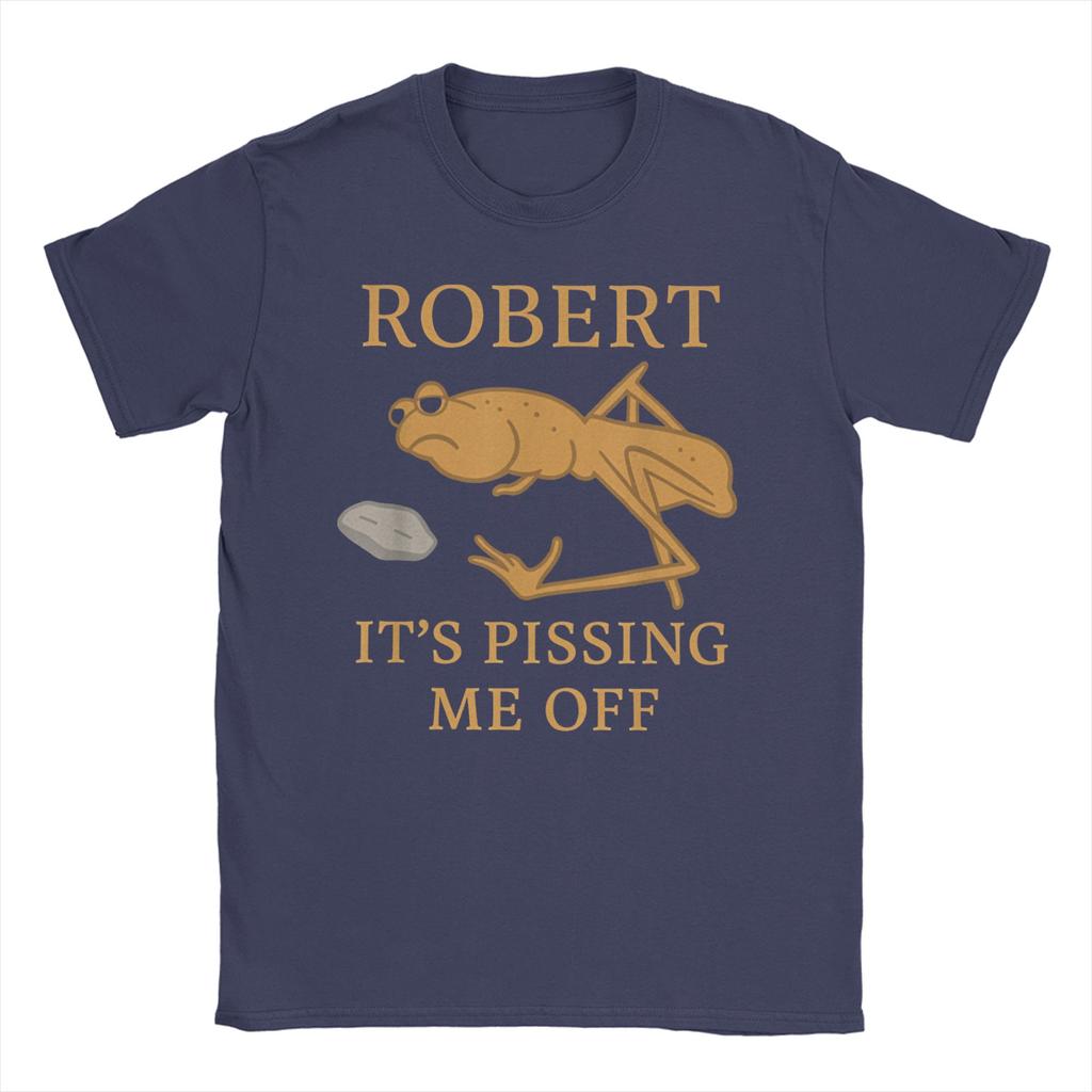 Футболки Robert Pissing Me Off для мужчин и женщин Маркус Червяк Потрясающие хлопковые футболки с круглым вырезом с коротким рукавом 6XL Одежда