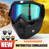 Motorcycle Face Mask Goggles UV400 Anti-dust Wind Protection Riding Glasses