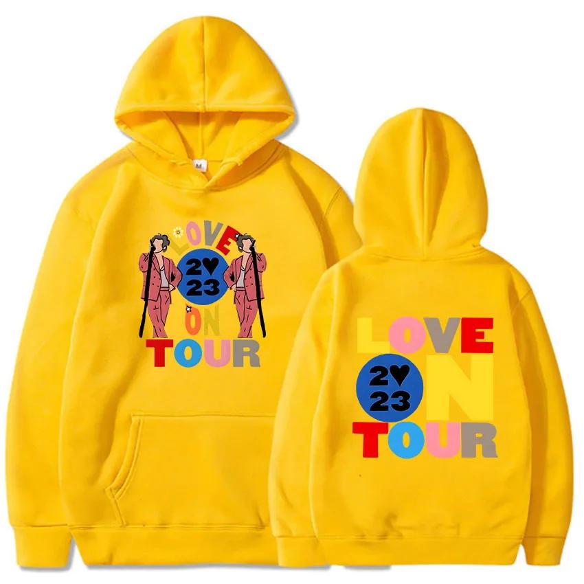 Худи Harrys House Love on Tour Мужской Винтажный R&B Свитшот Harajuku Эстетичное Худи Одежда Осенний Пуловер