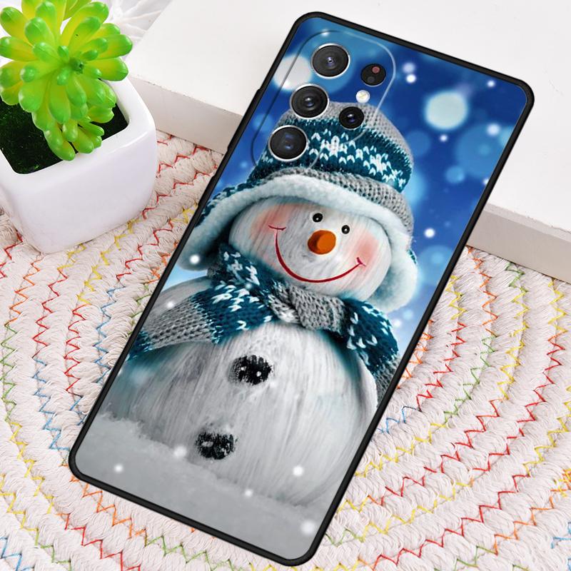 Рождественский чехол-снеговик для Samsung Galaxy note 10 pro S26 Ultra S23 S24 FE S25 S21 S22 PLUS ударопрочный