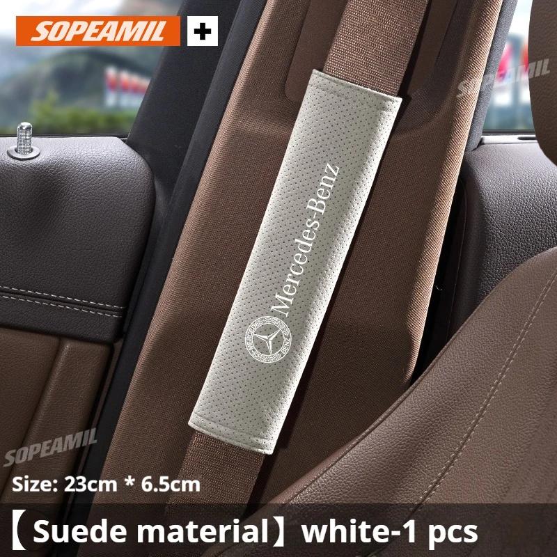 For Mercedes Benz A B C E S Class AMG GLA GLB GLC GLE CLA CLS SLC GLS CLB GLK SLK Vito A45 C43 Car Seat Belt Shoulder Guard Pad WGV9