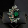 Retro Olive Leaf Brooch, High-End Women'S Light Luxury High-End Pin, Brooch, Fashion Temperament, Suit Accessories