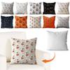 Halloween Ghost Pumpkin Pillowcase Comfortable Ghost&Pumpkin Pillow Cover Throw Pillow Cover for Couch Sofa Bedroom Home Decor