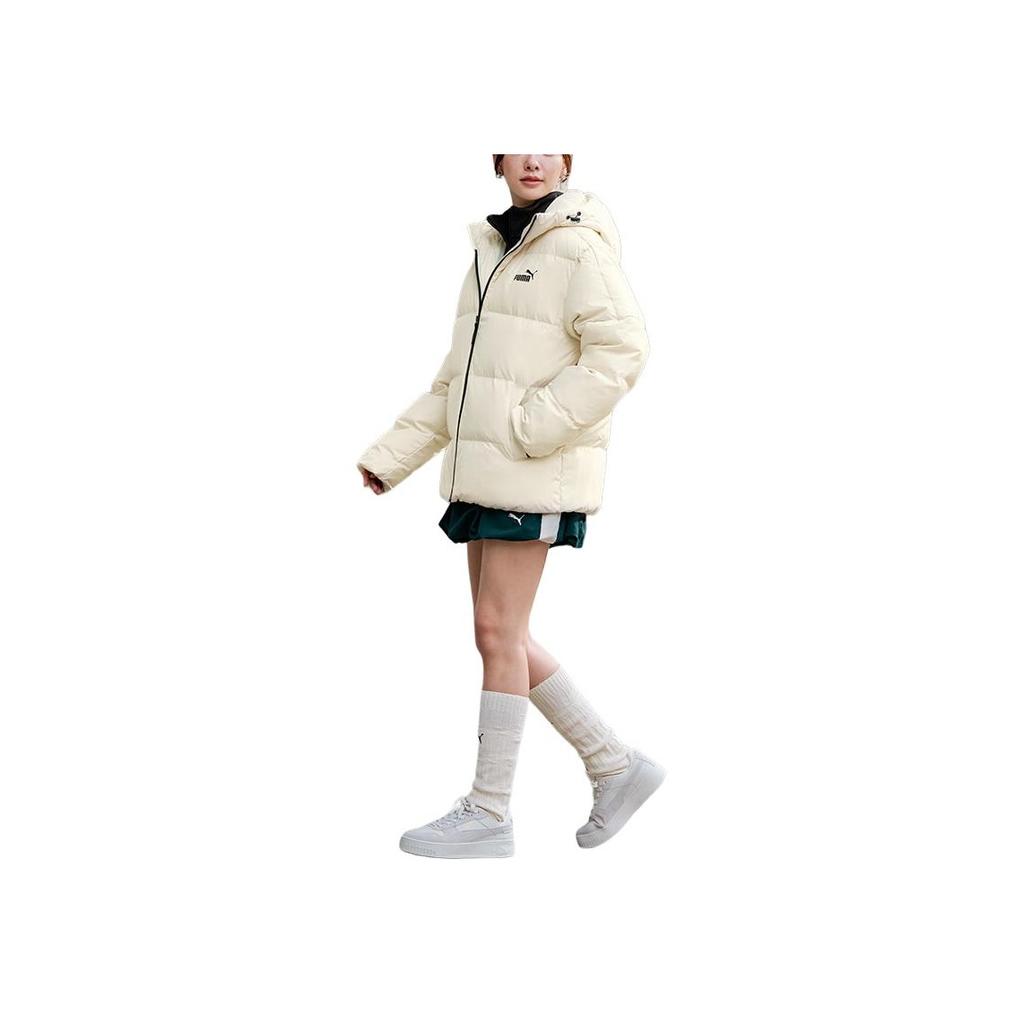 Puma Теплая Ветрозащитная Водоотталкивающая Куртка с Капюшоном из Утиного Пуха Унисекс Куртки 692911-87