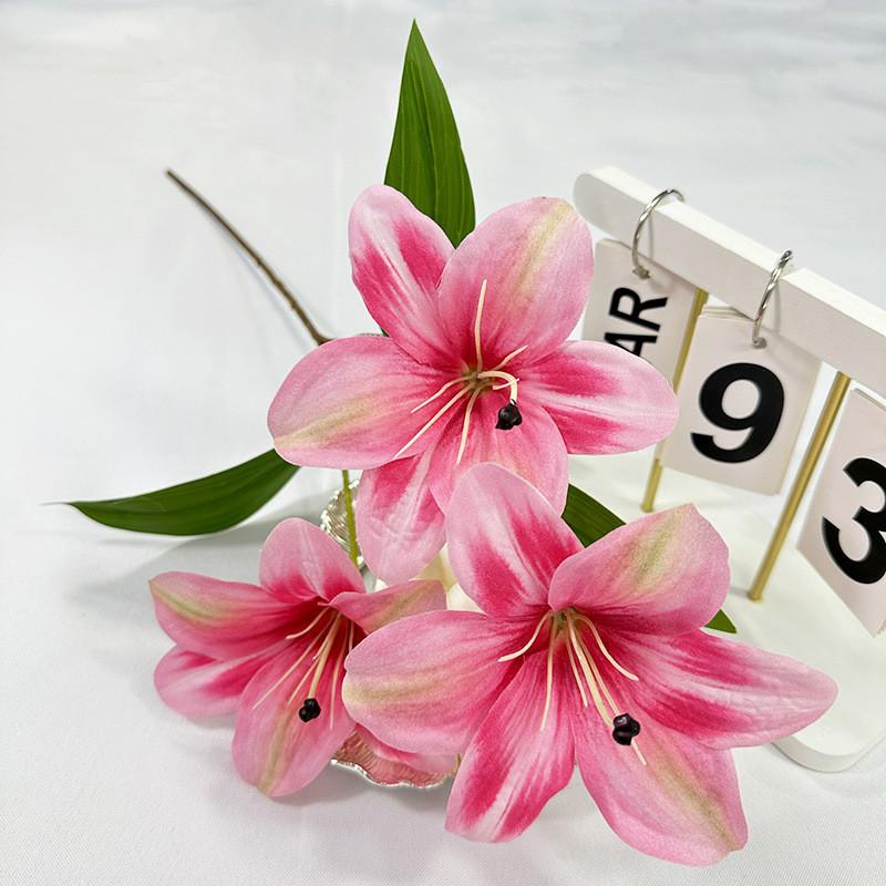 Silk Lily Flowers For Home Decoration Wedding Party Gift Photography Prop Party Supplies
