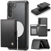 For Samsung Galaxy S23+ Case JEEHOOD J09 RFID Blocking Card Holder Leather Back Phone Cover Magnetic Case