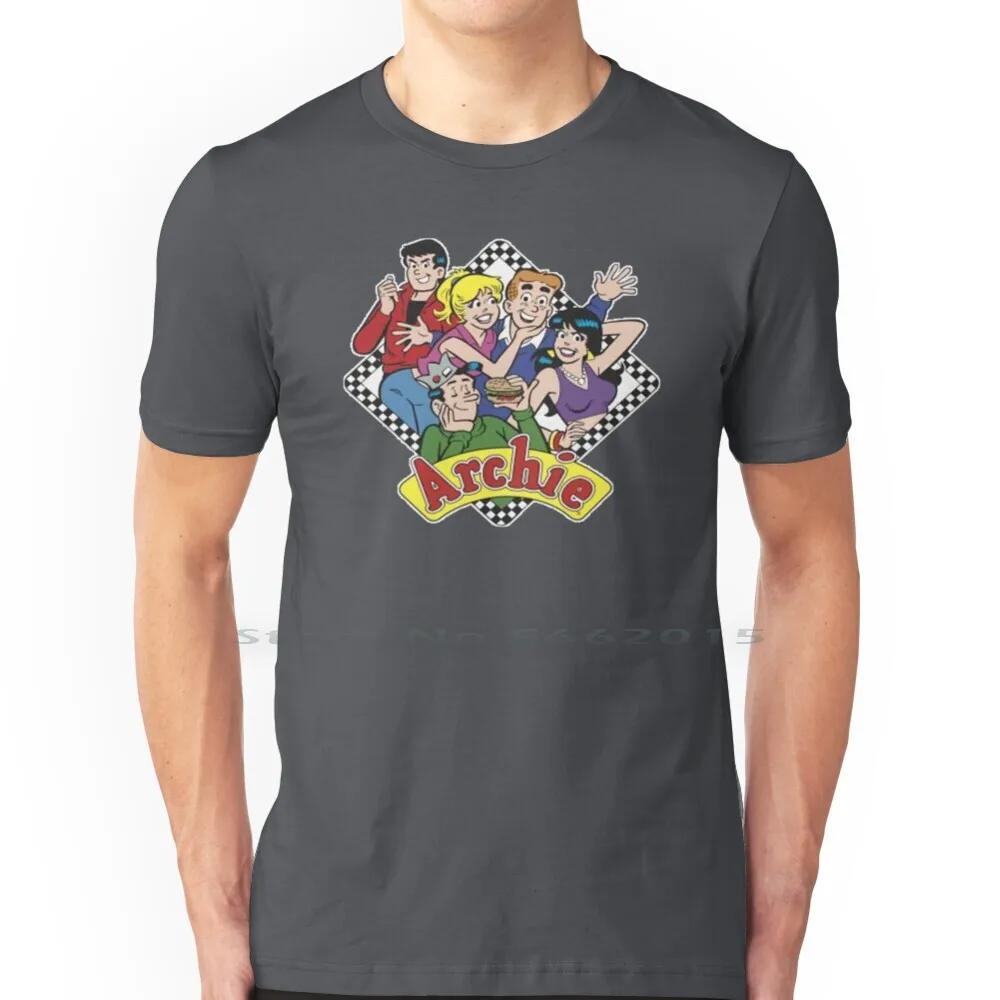 The Archies T Shirt 100% Cotton Archie Veronica Jughead Richie Classic Cartoon Comics Short Long Sleeve Tee Top