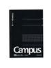 KOKUYO Campus Note Graph Ruled A5 Black Body Graph Ruled Binding No-104S5-D Size H210xW148xD5mm/5mm Style/Wireless Binding/105g