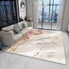 Abstract Marble Style Living Room Carpet Light Luxury Decoration Bedroom Bedroom Plush Rug Home Cloakroom Non-slip Door Mat Soft