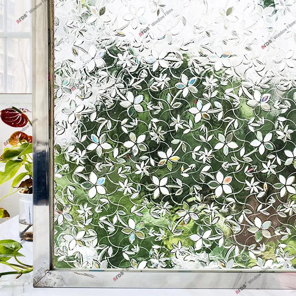 3D радужная оконная пленка, витражное стекло, защитная от ультрафиолета, наклейка на окно для дома, статическая клейкая терморегулирующая стеклянная пленка