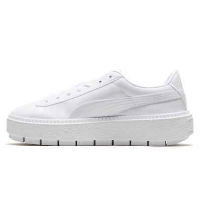(WMNS) Basket Platform Retro Низкие Повседневные Обувь для Скейтбординга Унисекс Белый Женский 367046-01