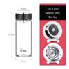 Heenoor Portable Single Layer Borosilicate Glass Tea Infuser Bottle