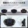 Wiiyii Head-Up Display, OBD2+GPS Car Instrument, Display Various Car Data and Driving Data, Suitable for All Cars