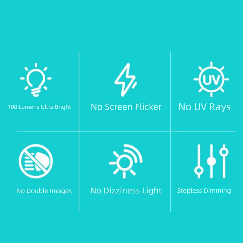 1/2/3Pcs Wall Mounted Magnetic LED Light Rechargeable Art Display Light LED Wall Lamp Bedside Light