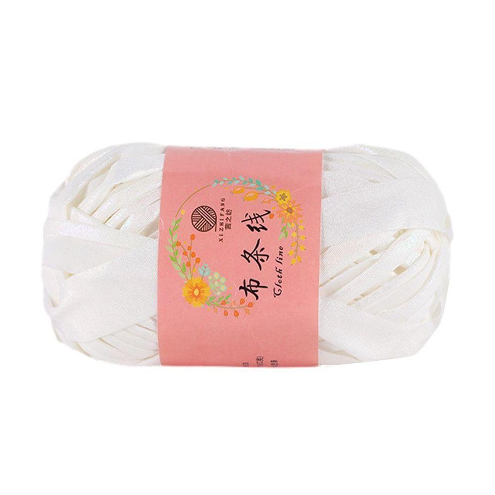 100g Shiny Crochet Yarn Imitation Leather DIY Hand Knitting Universal Yarn Ball For Cushion