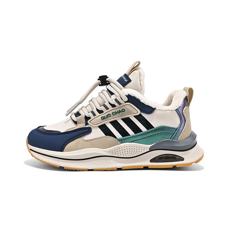 Детские теплые зимние сапоги. Детская зимняя хлопчатобумажная обувь. Нескользящие теплые плюшевые сапоги на открытом воздухе. Теплая меховая обувь с высоким берцем. Водонепроницаемые теплые кроссовки.