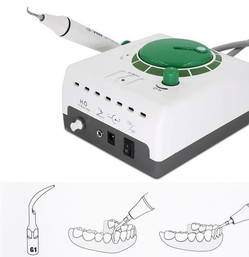 Electric Ultrasonic Dental Scaler Tooth Cleaner Teeth Tartar Calculus Plaque Remover Kit with 5pcs Cleaning Tips