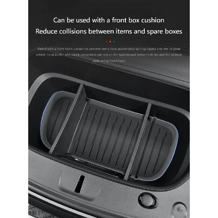 For Tesla Model Y Juniper Front Trunk Cover Roller Curtain Trunk Partition Organizer Divider Baffle Cargo Cover Protector Board