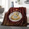 Aslanlar Galatasaray Blanket Ultra-Soft Suitable for Seaside Bed Chair Four Seasons Multipurpose Digital Print