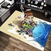 1pc Adventure Fantasy World Carpet for Playroom Bedroom Living Room Sofa Home Decor,kids Game Area Rug Non-slip Floor Mat Y826126