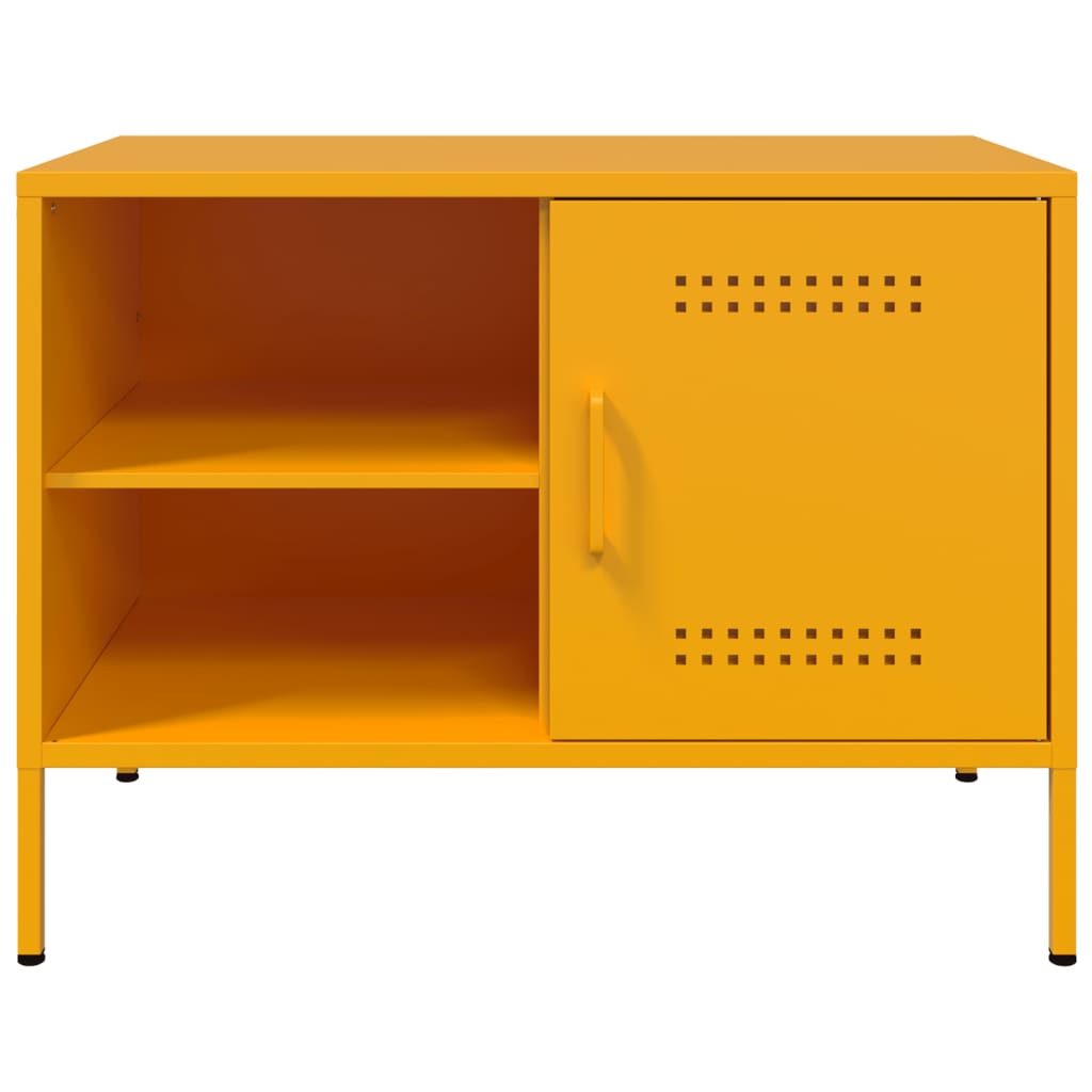 Vidaxl Szafka Pod Telewizor, Musztardowa, 68X39X50,5 Cm, Stalowa