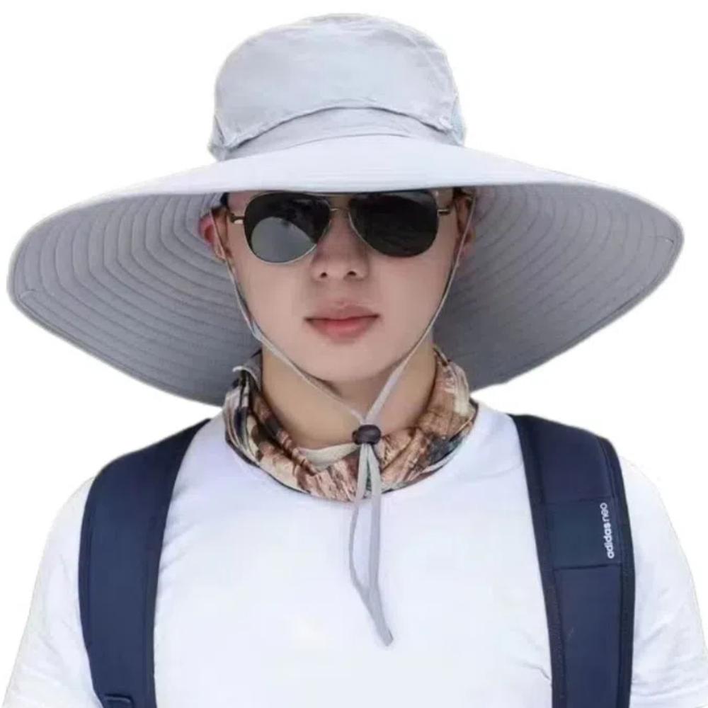 Foldable Large Brim Sun Hat Breathable Sun Protection Hat Fashion Fisherman Hat  Climbing