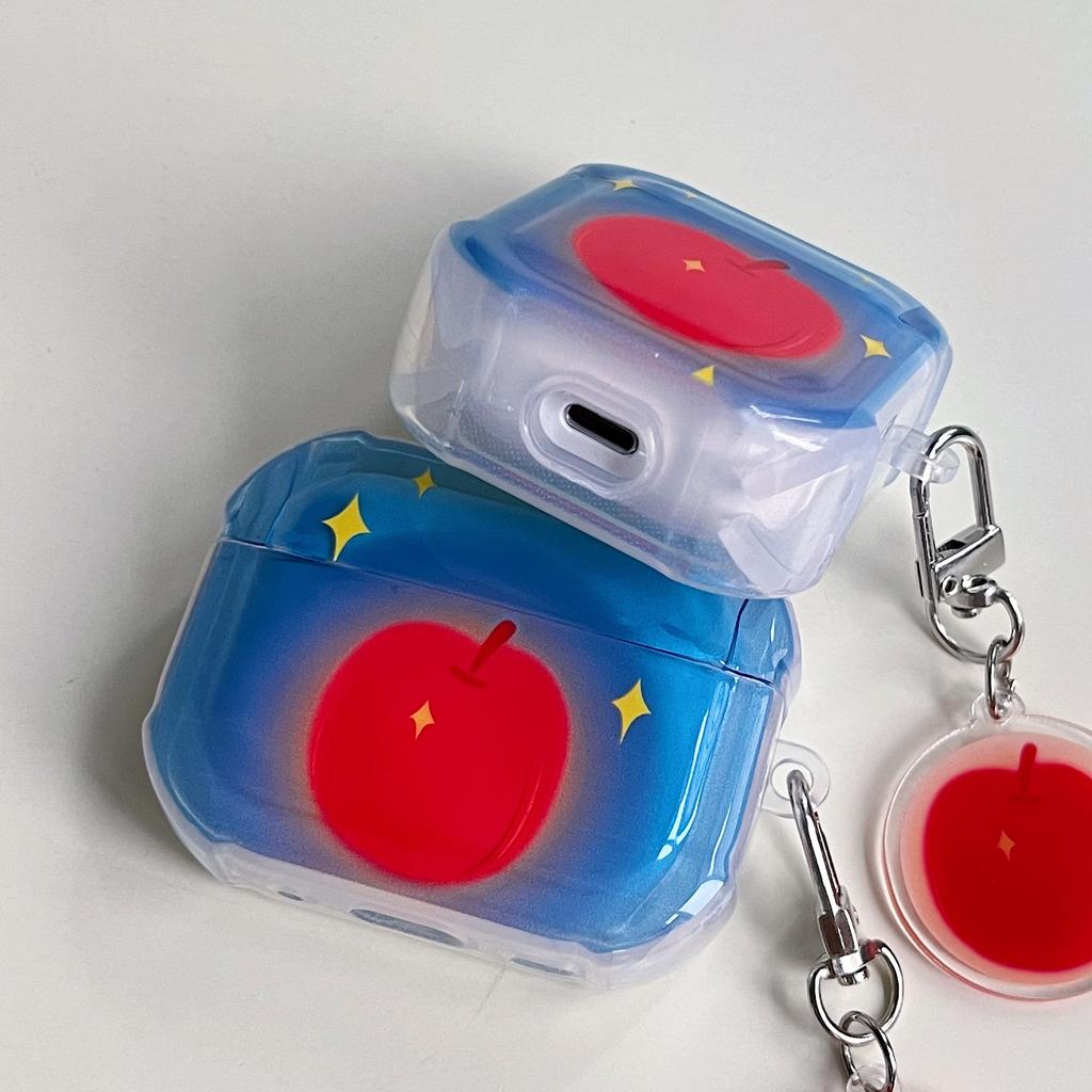 Пятнышко яблочная звезда для чехла наушников AirPods/1-го поколения 1-го поколения pro1 защитный чехол чехол для Bluetooth-наушников Apple