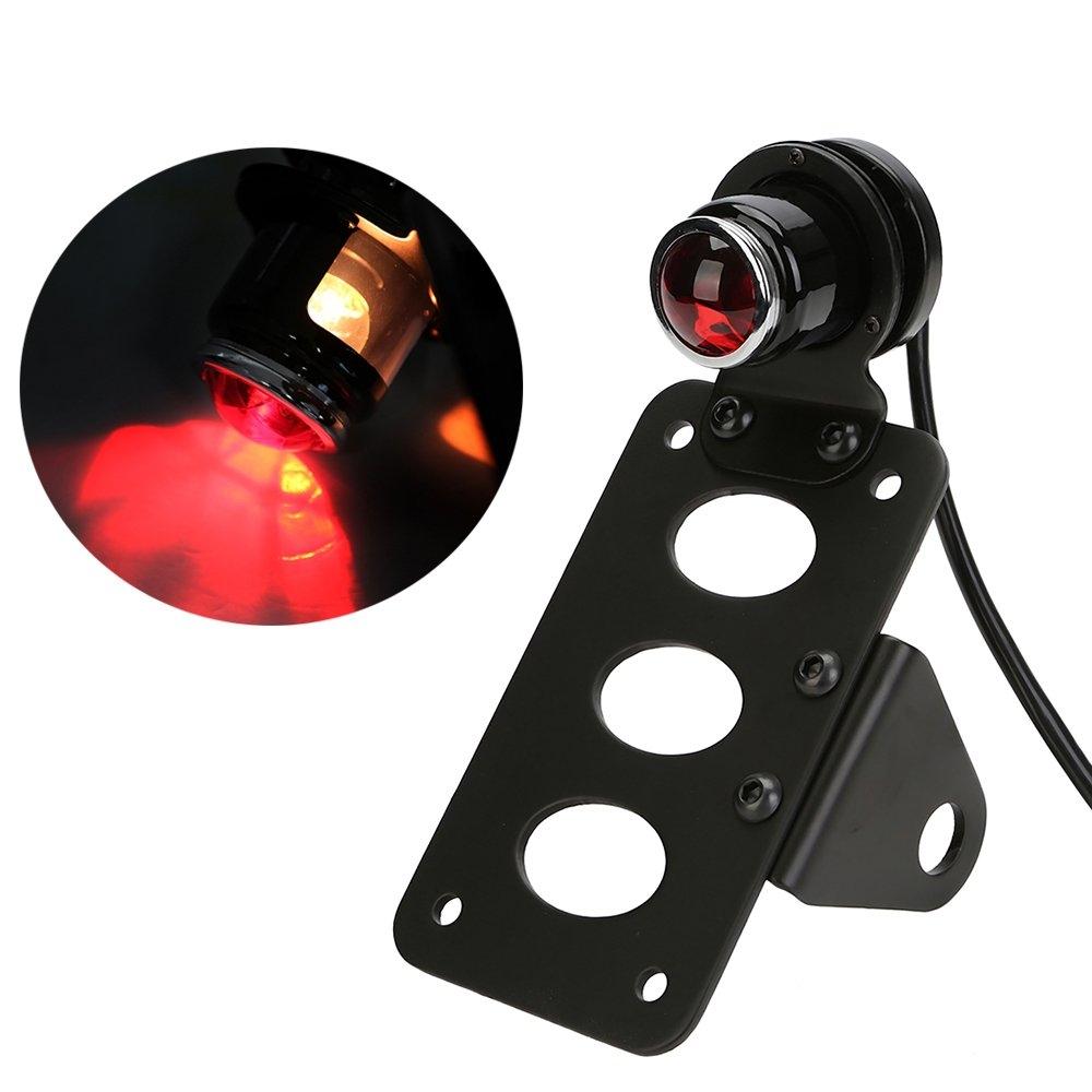 Номерной знак, светодиодные задние фонари, большой круглый стоп-сигнал для мотоцикла, для Harley Sportsters Bobber Chopper, задняя стопа