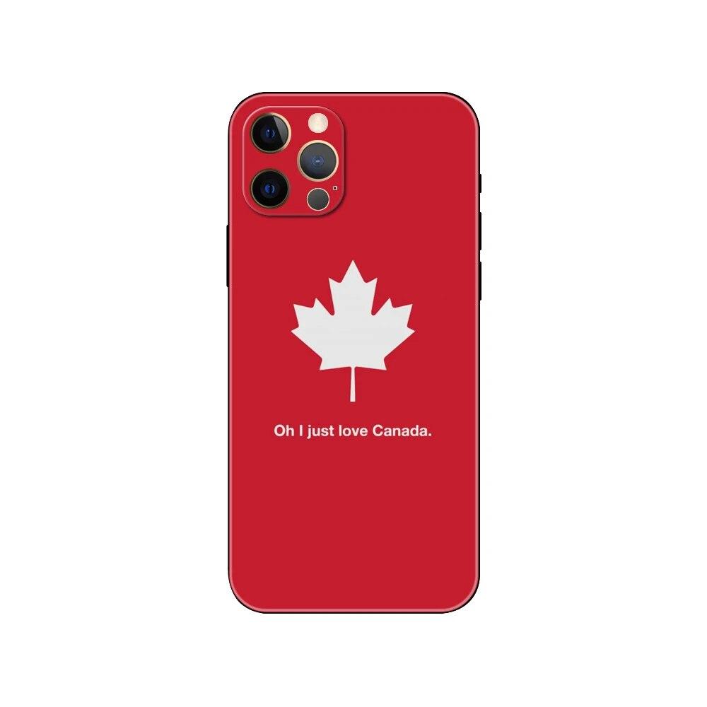 Чехол для телефона Canada для iPhone Samsung Galaxy Redmi Xiaomi Oppo OnePlus Note SA 7 8 9 10 11 12 13 14 20 21 22 23 53 54 Pro Max Plus Ultra TPU Soft