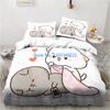 Комплект постельного белья Bubu Dudu Cartoon Cute Bear Kawaii с 3D-принтом, для мальчиков и девочек, декор спальни.
