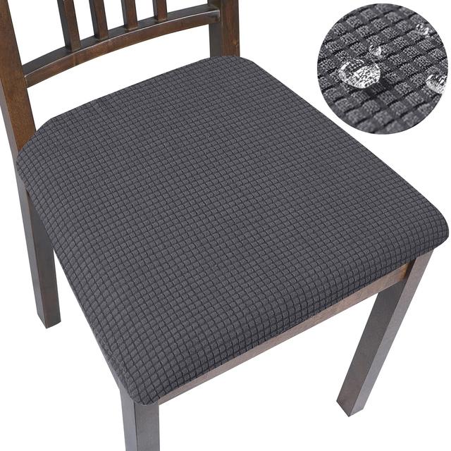 Водонепроницаемый чехол на стул, флисовая эластичная подушка, чехол для обеденного стула, простая установка, защита для мебели, 1 шт., домашний декор