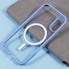 For iPhone 16 Case Compatible with MagSafe Shockproof PC+TPU Clear Phone Cover - Blue