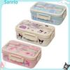 Kuromi Lunch Box Cinnamoroll My Melody Student Compartmentalised Eco-friendly Bento Box Tableware Food Storage Container