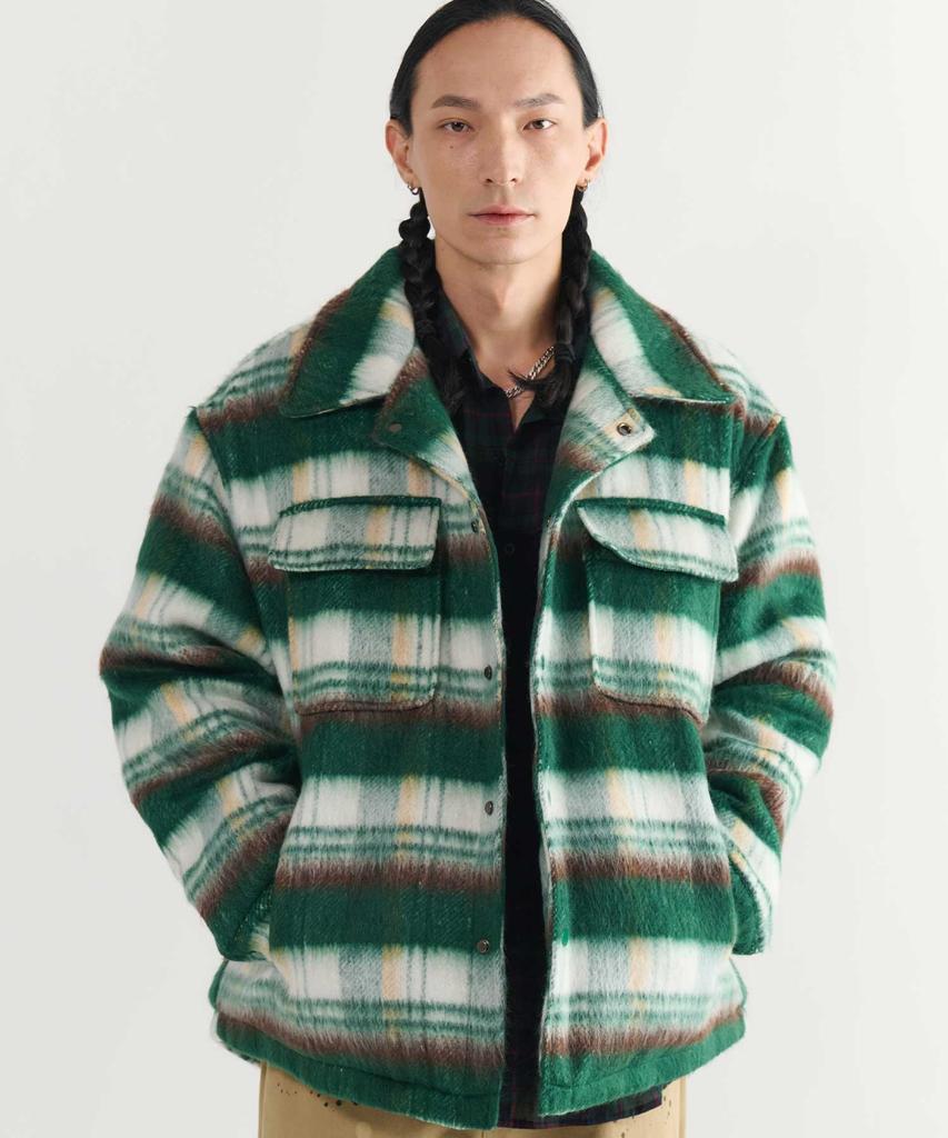 Smitharmor Winter Street Check Padded Jacket_Green