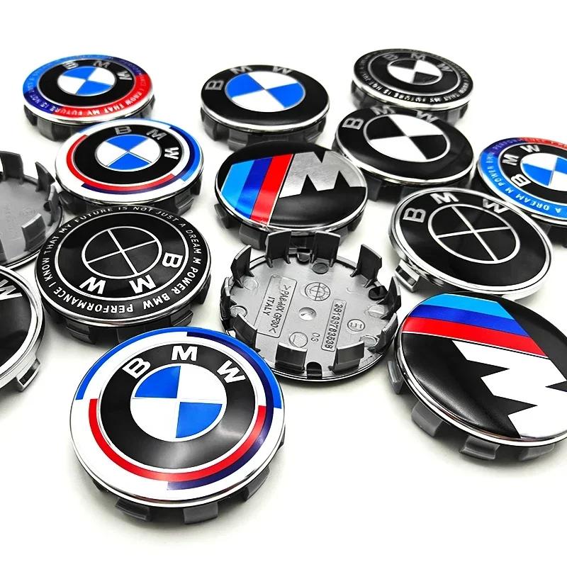 2026 Hot 4PCS 56/60/68mm Car Hub Cap Decor Sticker Badge Wheel Center Covers Decal Auto Accessories For BMW M E36 E46 E60 E90 F10 E36 G20