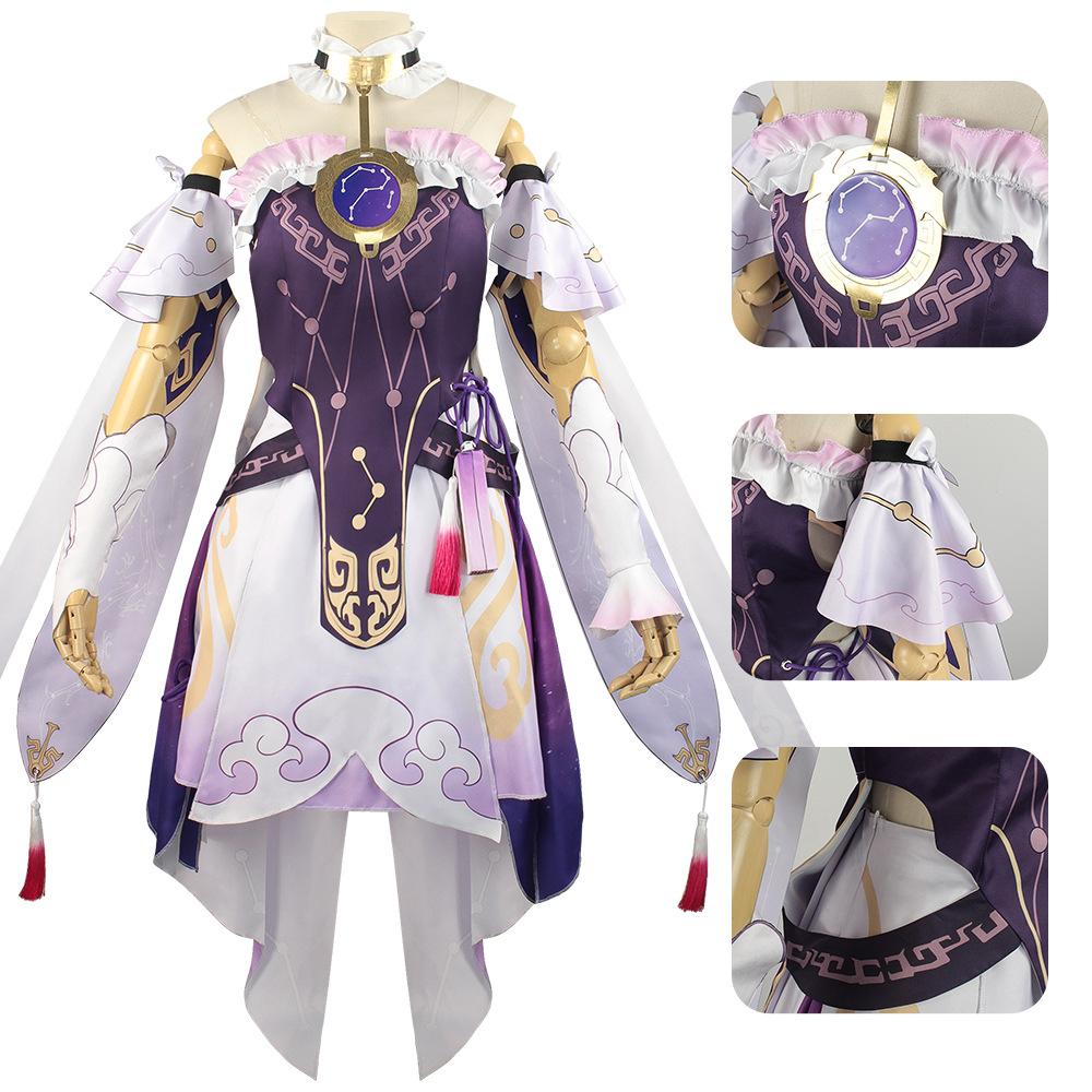 Fu Xuan Full Cosplay Set, Honkai Star Rail Cute Sexy Game Character Stage Outfit