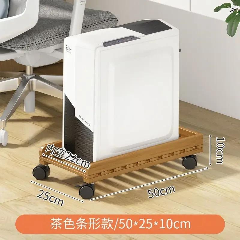 Настольный компьютерный шкаф из цельного дерева: Прочная полка шасси с охлаждающим съемным основанием Эффективная многофункциональная организация