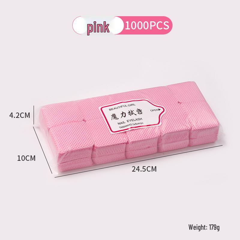 Безворсовые салфетки для очистки клея для нейл-арта и ресниц