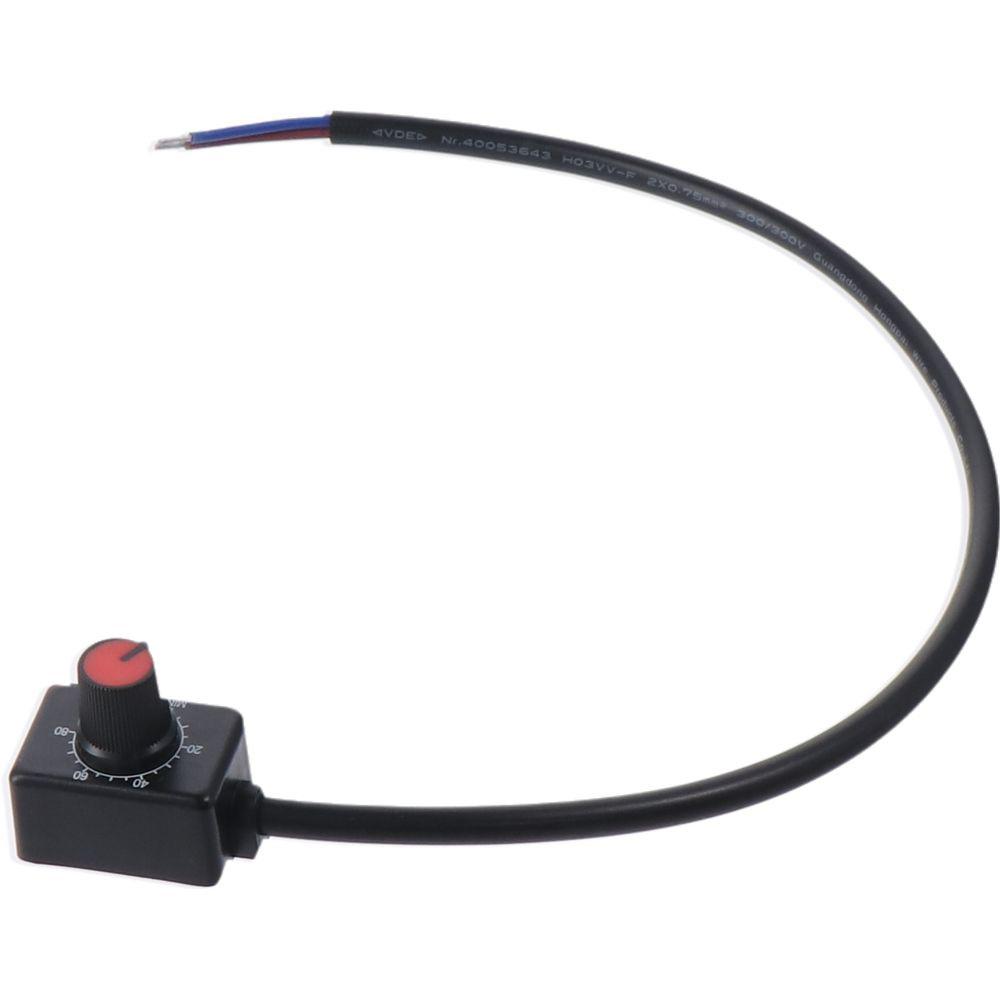 Durable Plastic DC 0/1-10V Knob LED Dimmer Copper Black Low Voltage Passive Dimmer Red PWM Dimmer with Switch Electrician