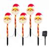 Creative Santa Claus Solar Lights Solar-Powered Holiday Decoration Lights  Xmas Party Decorations
