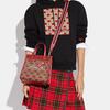 Coach Field 22 Classic Floral Print Tote Bag Women Tote Brown Red CF127-B4P22