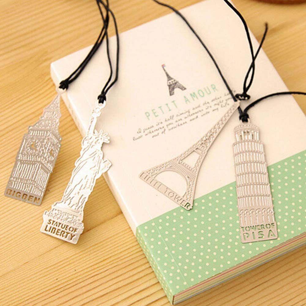Clips Statue of Liberty Metal Modeling Eiffel Tower Big Ben Bookmark Mark Page European Bookmark
