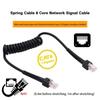 Кабель Ethernet Cat6 Gigabit пружинный 8-жильный высокоскоростной сетевой провод для подключения камеры видеонаблюдения и роутера
