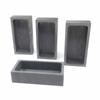 Reusable Ingot Casting Mould Gold Silver Graphite Ingot Mold Rectangular Graphite Crucible for Melting Casting Refining