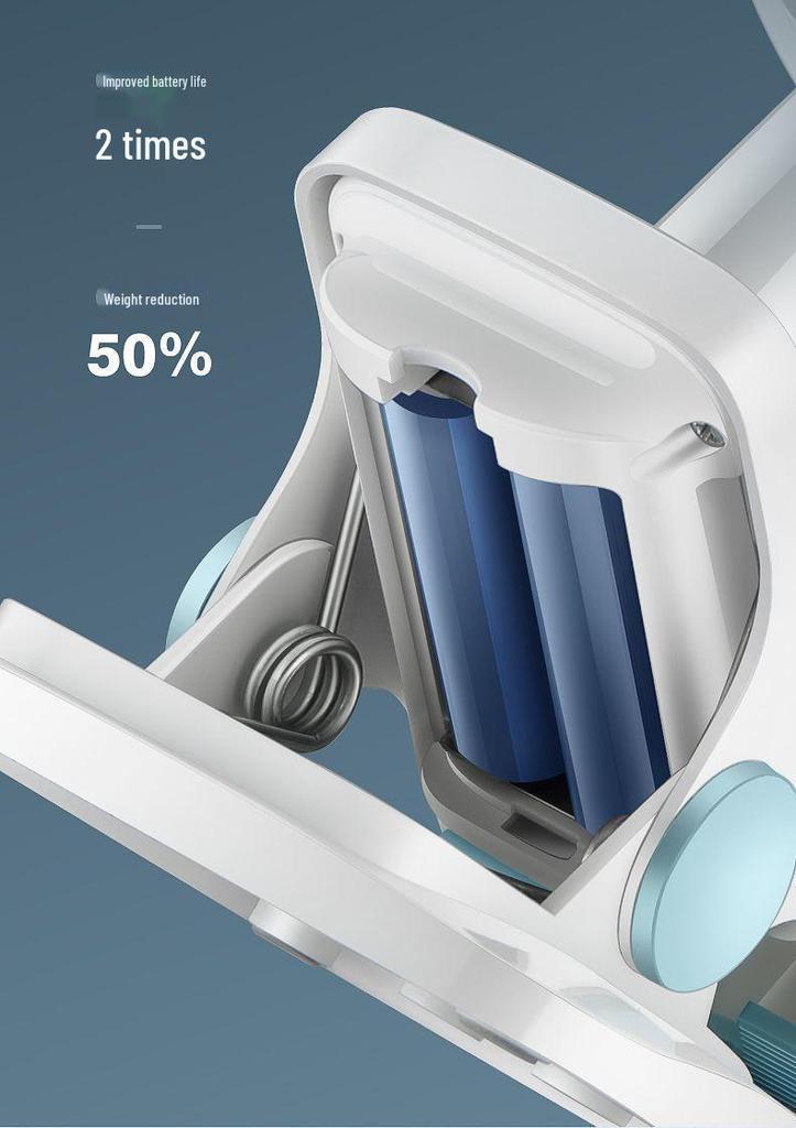 Silent USB Rechargeable Clip-on Desk Fan with Strong Wind for Dorms, Bedside & Office