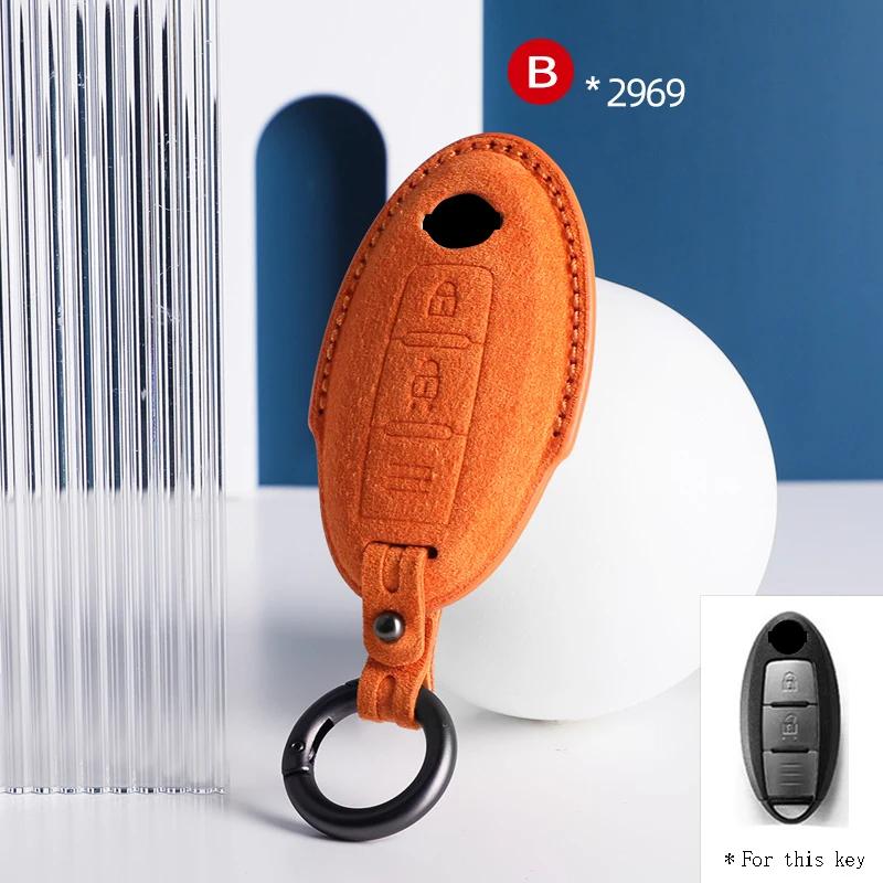 Car Key Case Cover for Nissan Rogue Sentra Altima Maxima Murano Pathfinder Qashqai X-Trail Juke Patrol Y62 Car Key Keychain