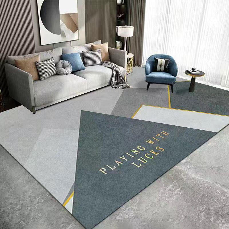 Современный грязеотталкивающий, простой в уходе ковер из хрустального велюра для гостиной – износостойкий и нескользящий дизайн