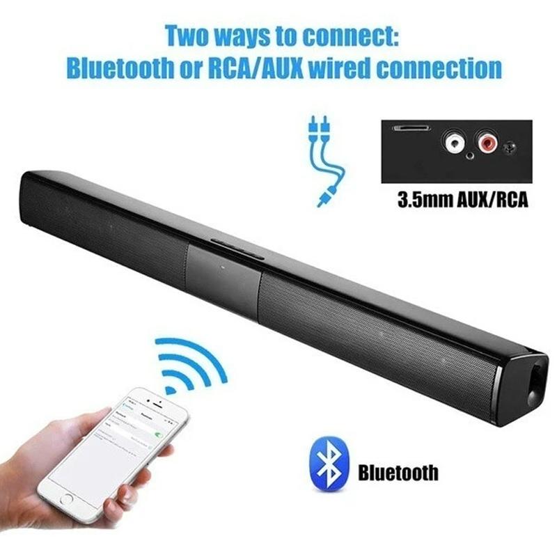 Высококачественный Bluetooth-динамик BS-28B Высокомощный настенный беспроводной звуковая панель 40 Вт Стерео домашний кинотеатр ТВ Саундбар с сильными басами